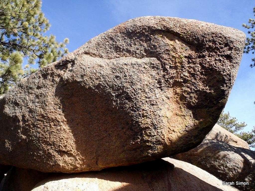 Ridgeline boulder