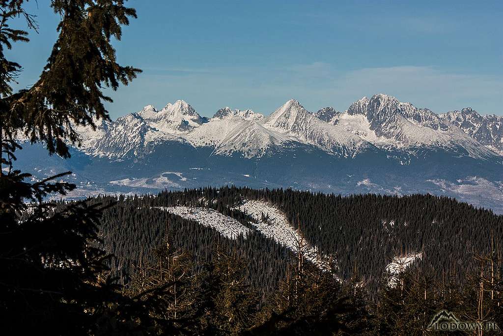 High Tatra peaks from Bartkova