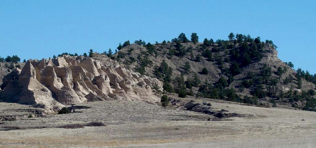 View of Bead Mountain from northwest