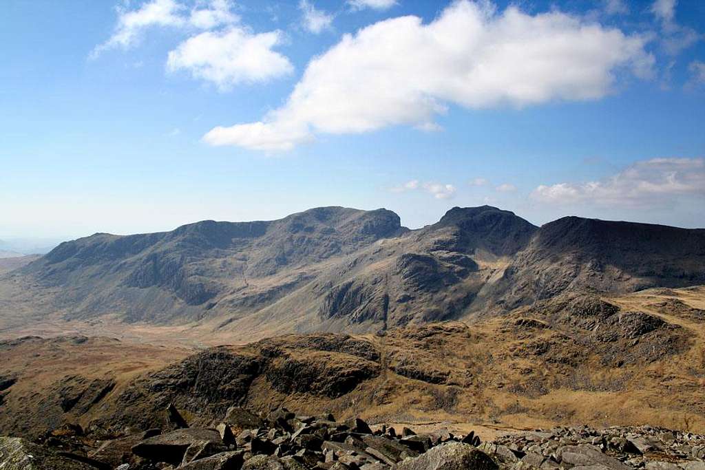 Scafell Pike from Bowfell