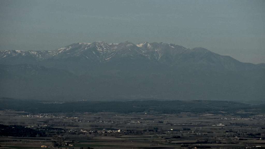 Canigou from the south in the distance