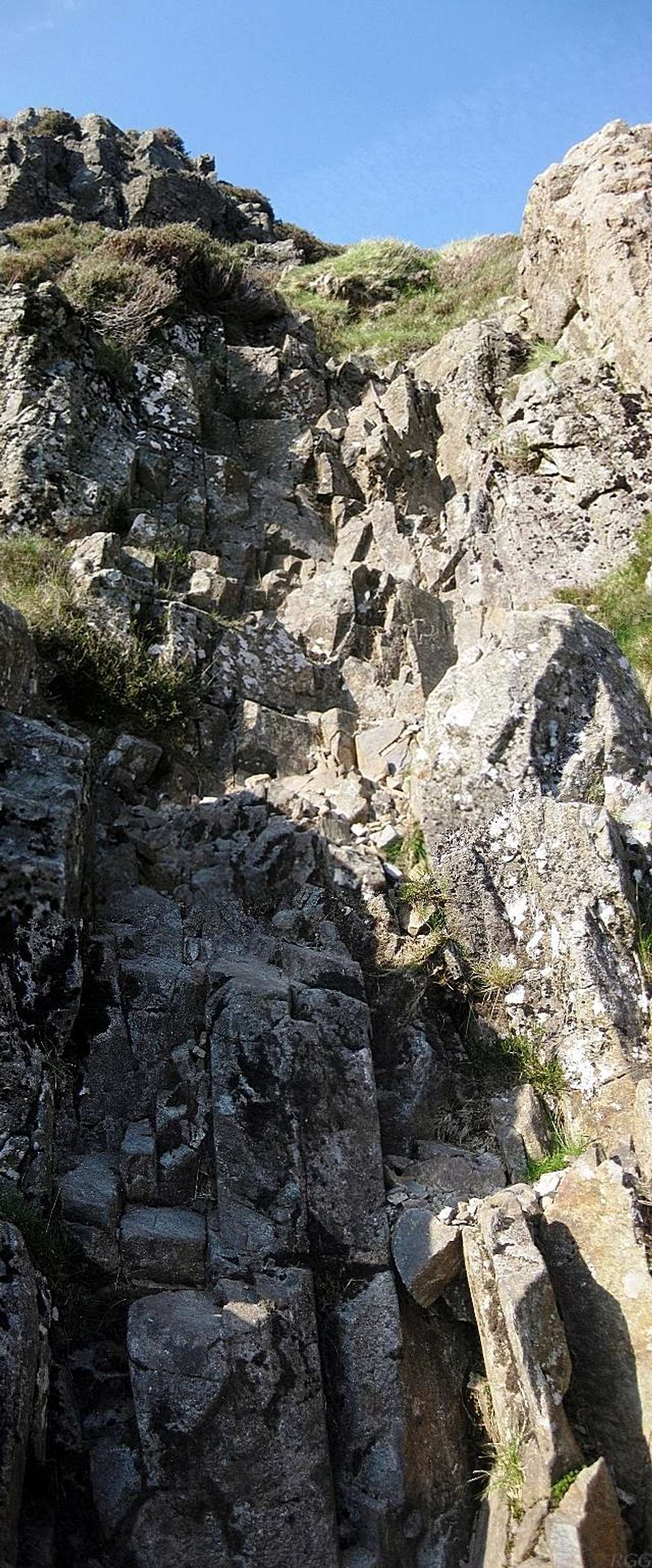 A few more meters of scrambling required