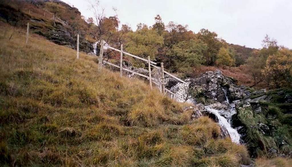 Path alongside the Ben Glas...