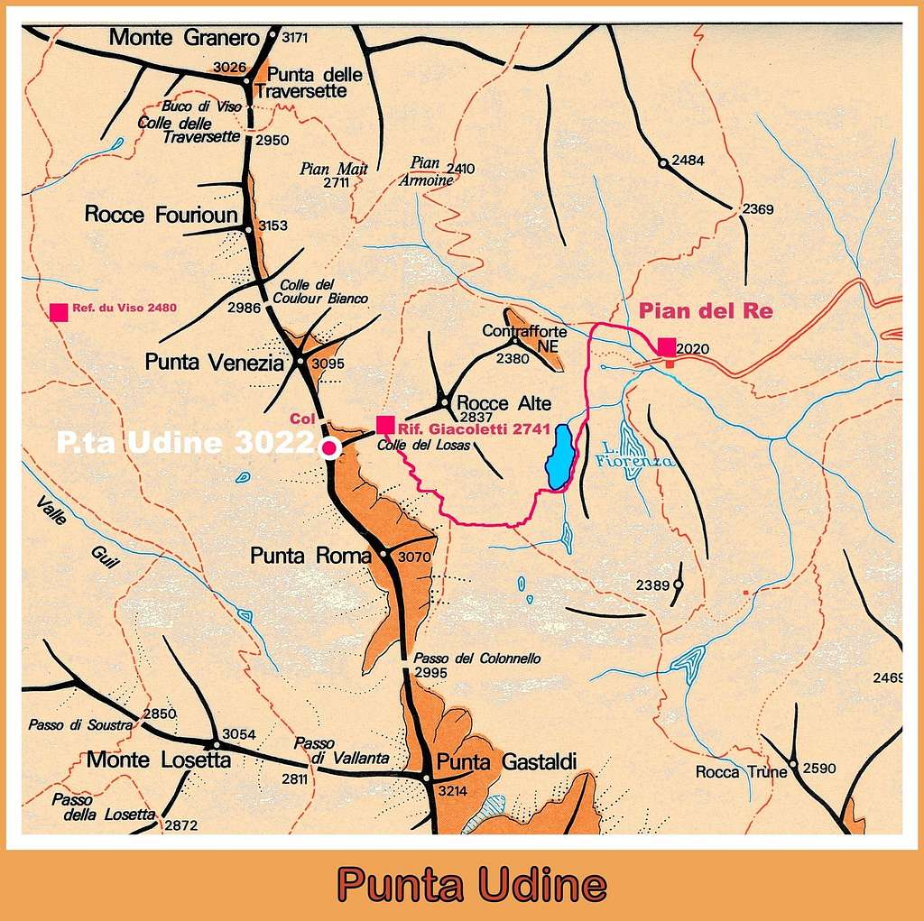 Punta Udine map