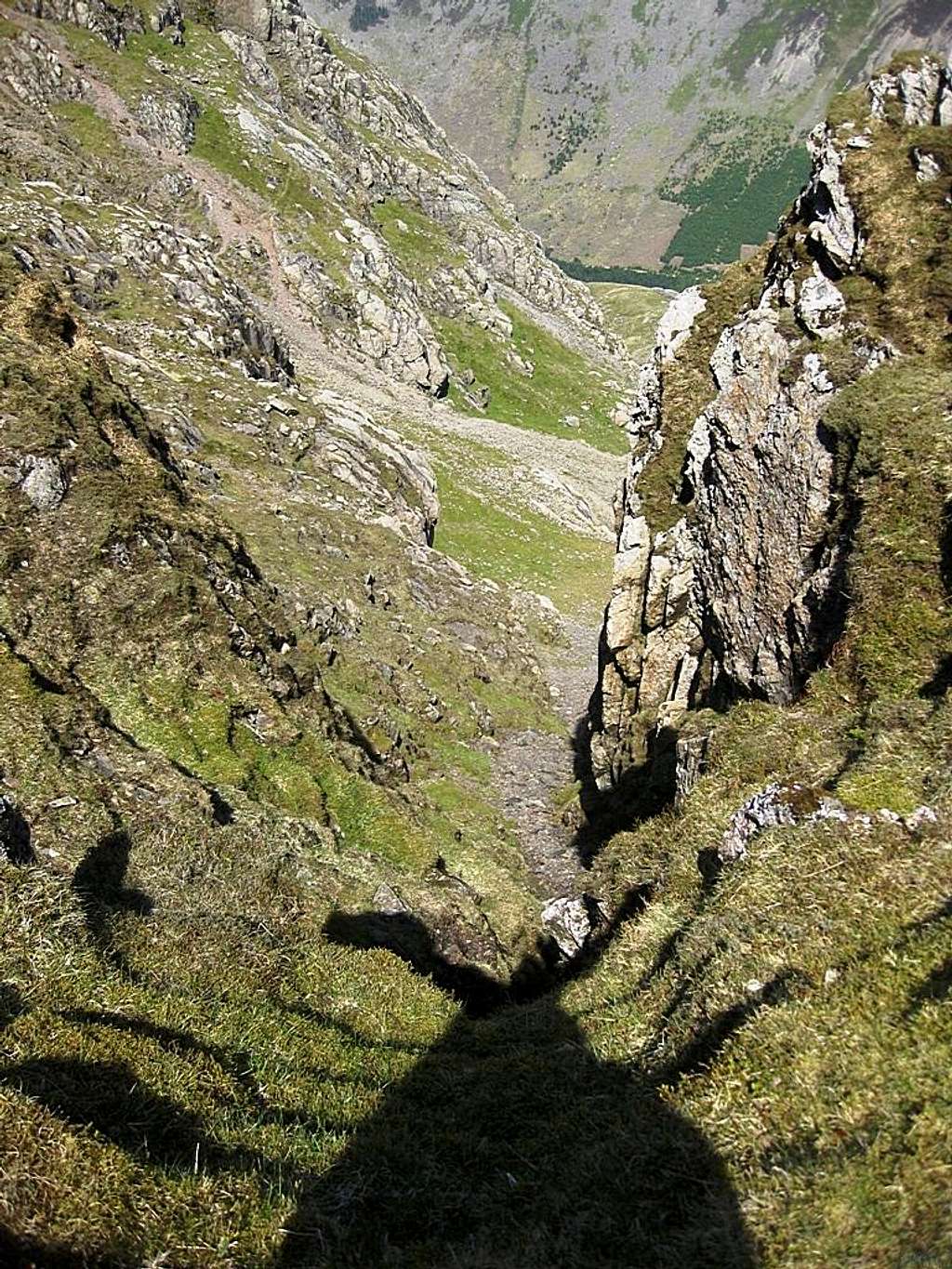 Looking down from Pillar to the north