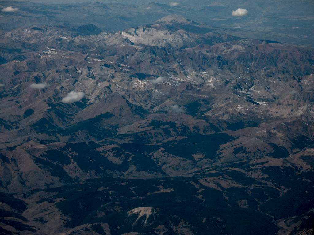 Elk Mountains from the sky