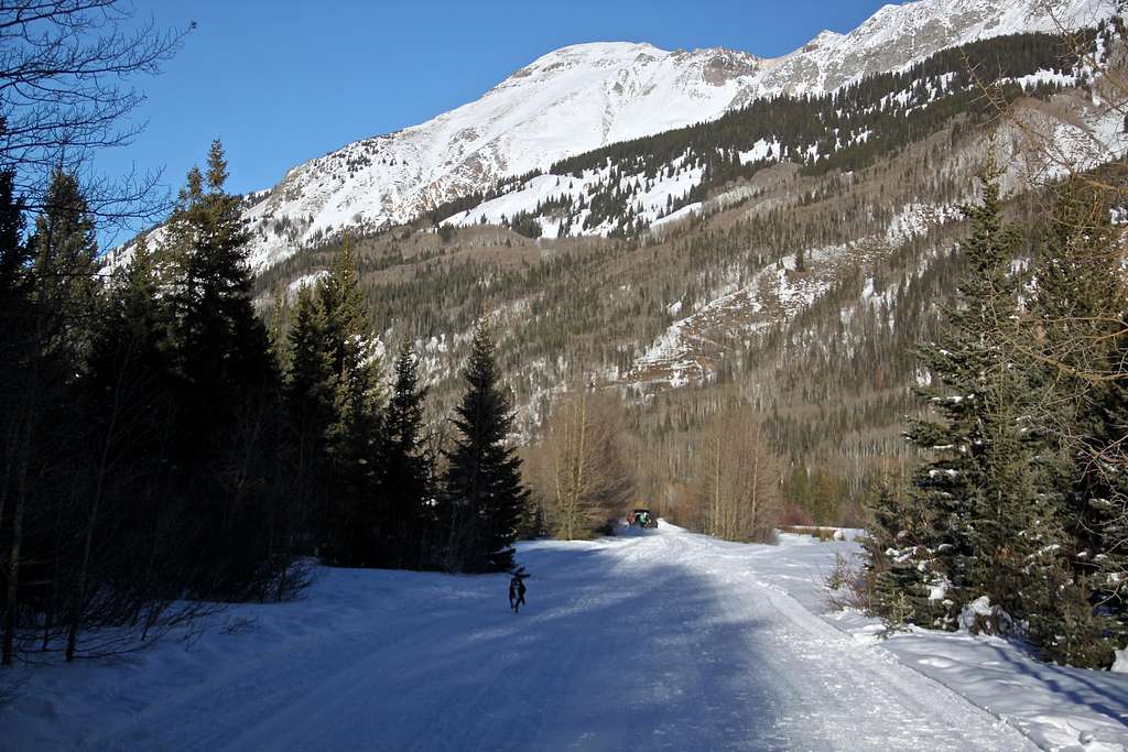 Groomed trail at Ironton