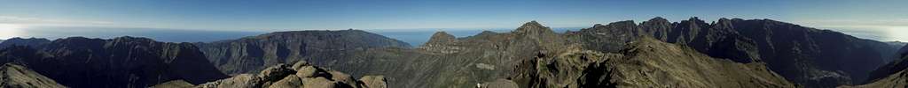 360° summit panorama Pico Grande