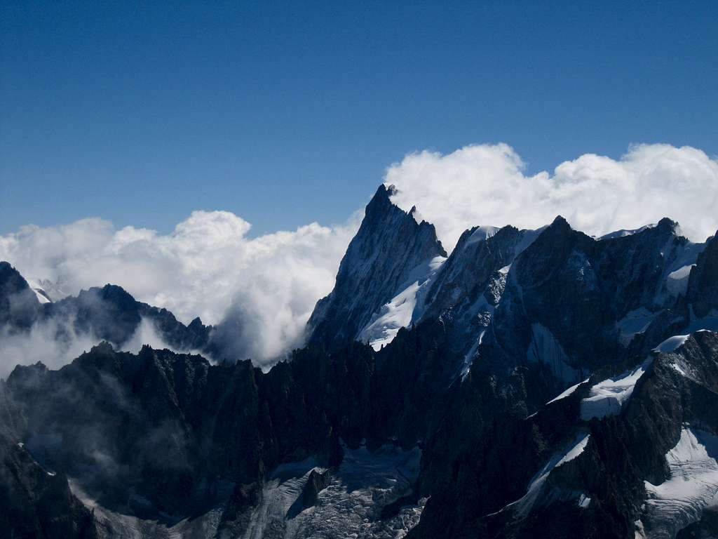 The north face of the Grande Jorasses (4208 m)