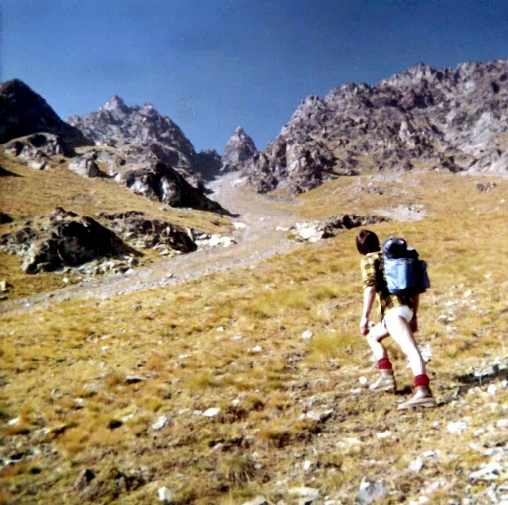 The Southern Couloir to Senevés Little Bell Tower 1972