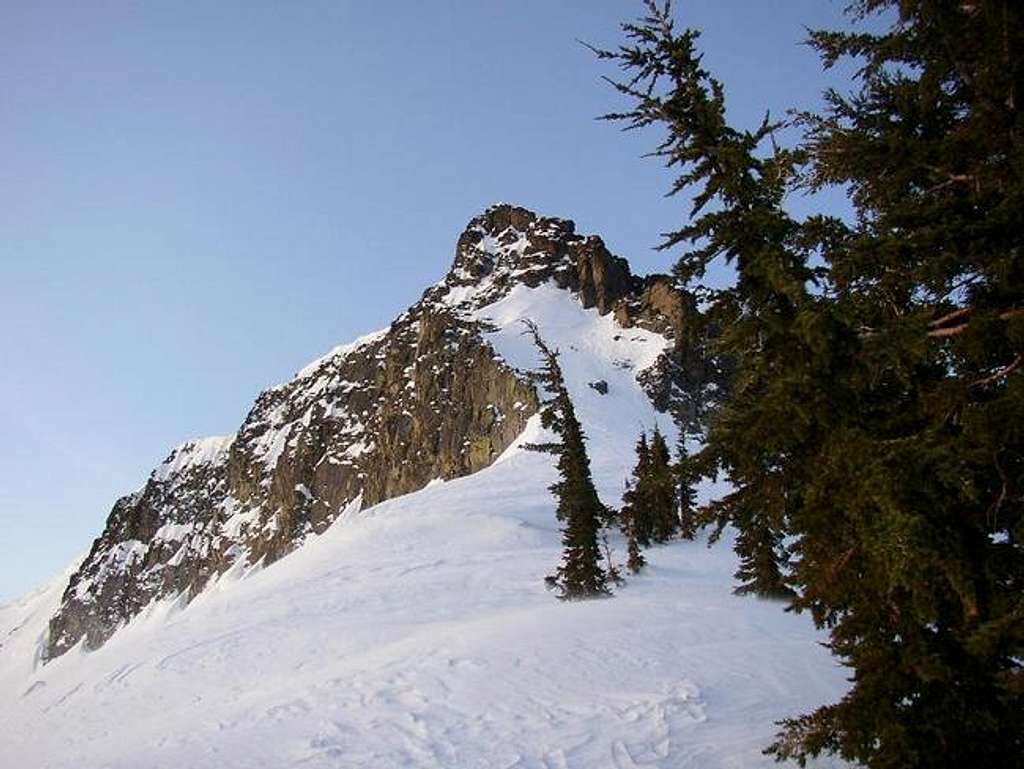 March 2003: view of the peak...