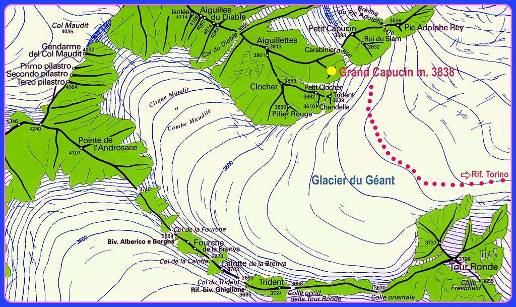 Grand Capucin map