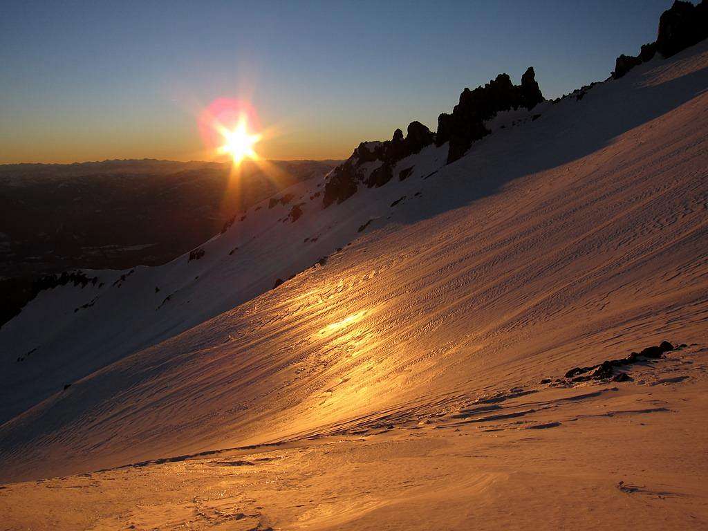 Sunset from Avalanche Gulch