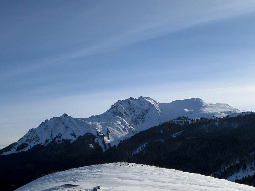 The North Flank of Electric Peak in winter