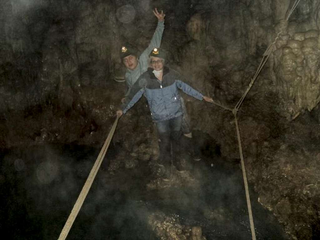 Underground Cave Stream Crossing Coban Guatemala