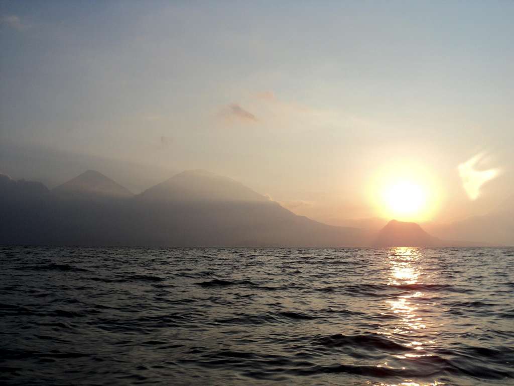 Sunset on Lake Atitlan, Guatemala