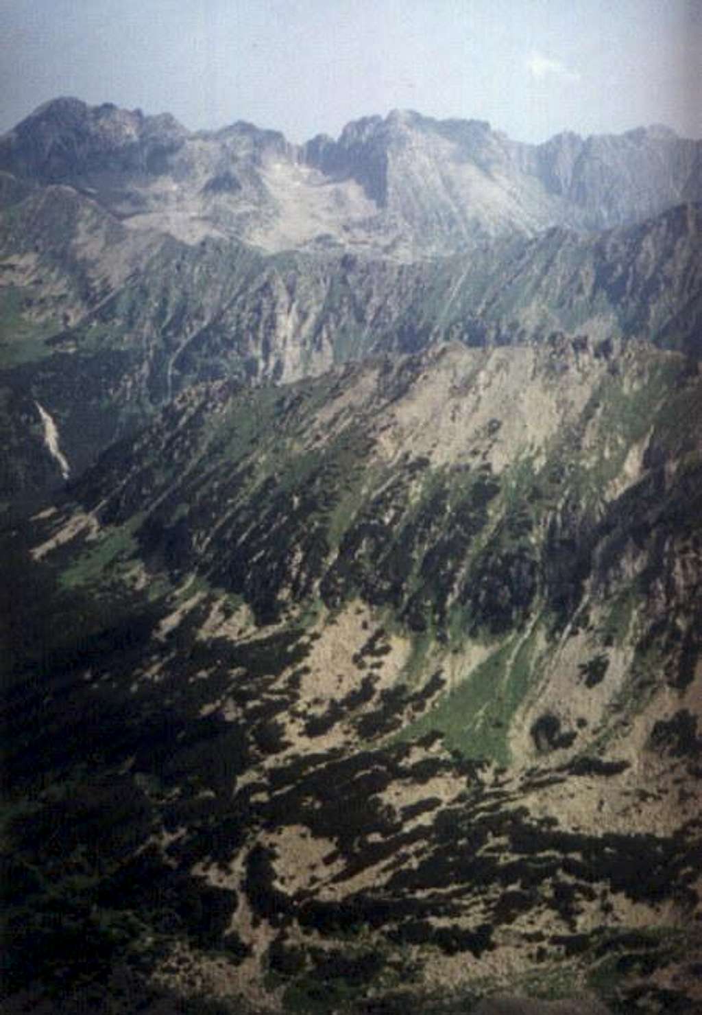 Svinica on the left and ridge...
