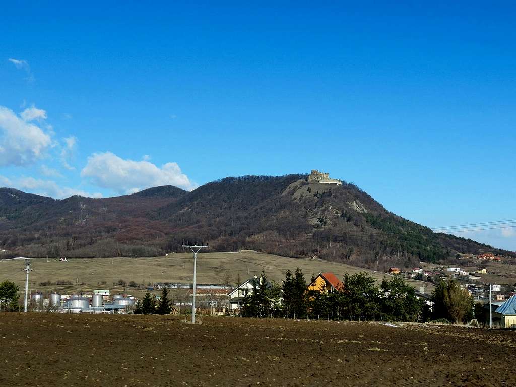 Kapusany Castle at hill - Straź