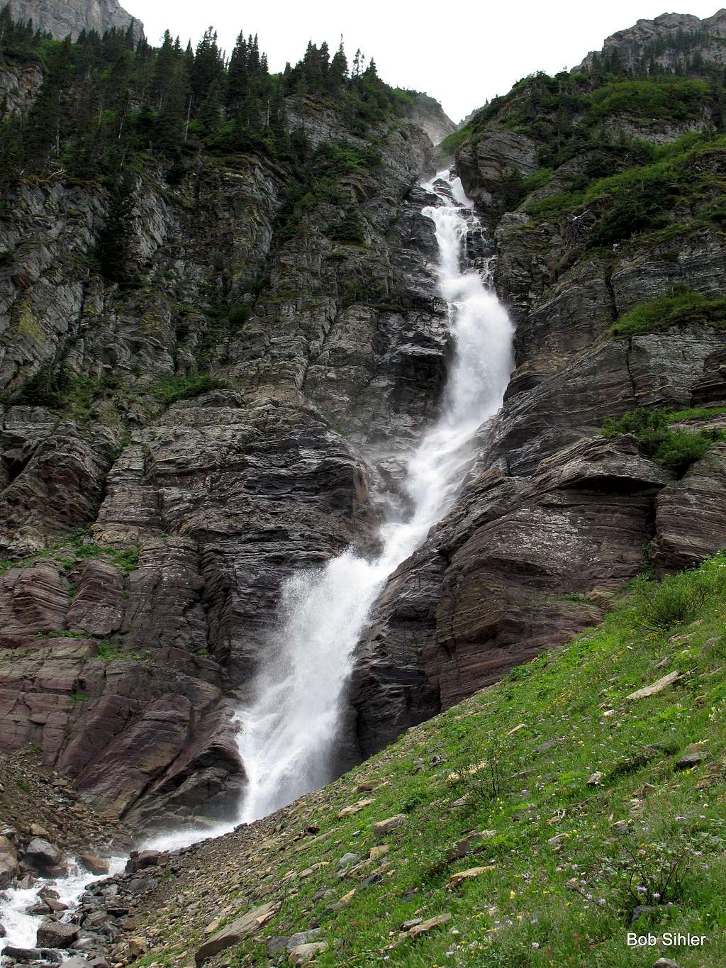 Waterfall Draining Chaney Glacier