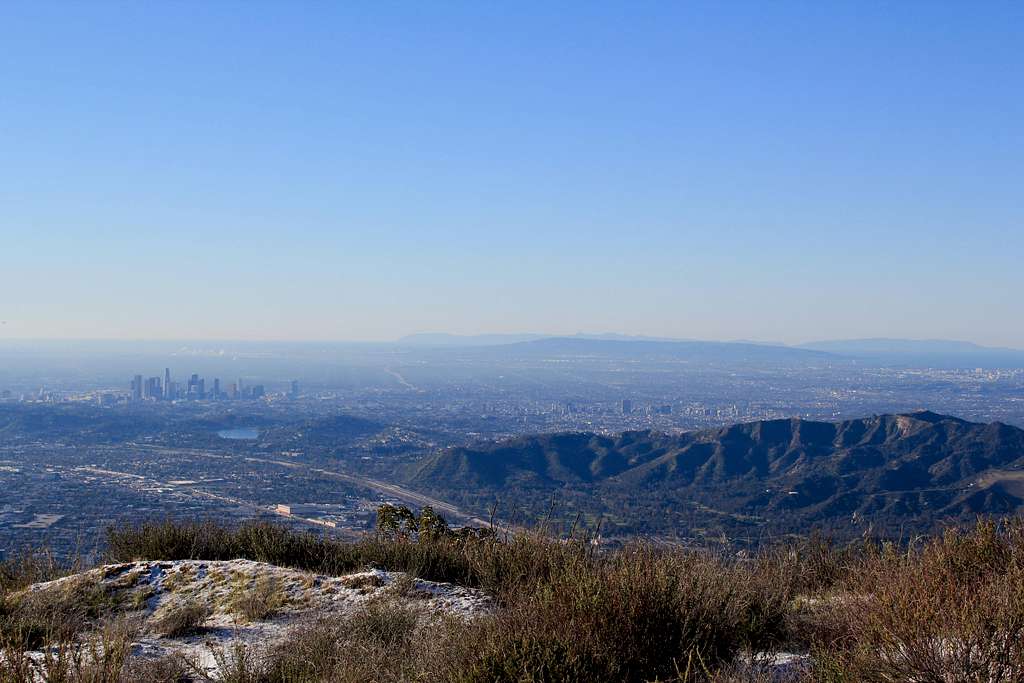 Hollywood Hills & LA from Verdugo Mountains