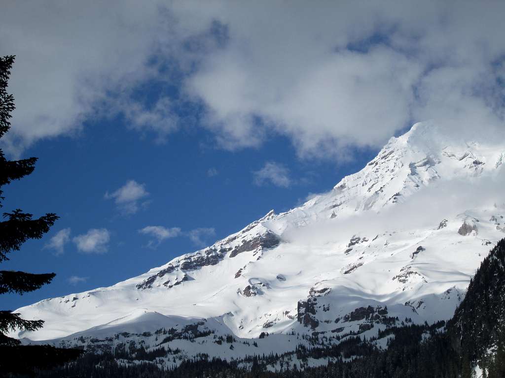 Mount Rainier seen from the Paradise road