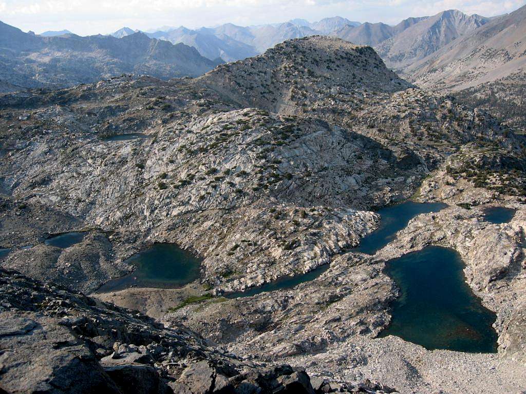 Rae Lakes from Glen Pass