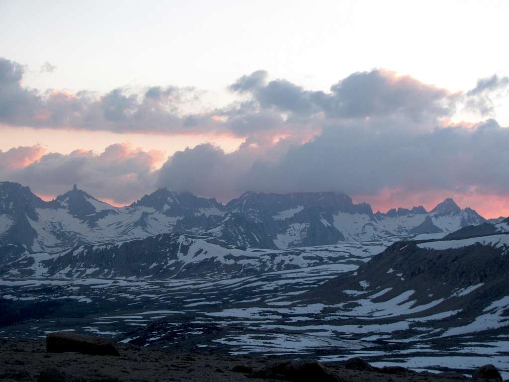 Cold Dusk View of Great Western Divide