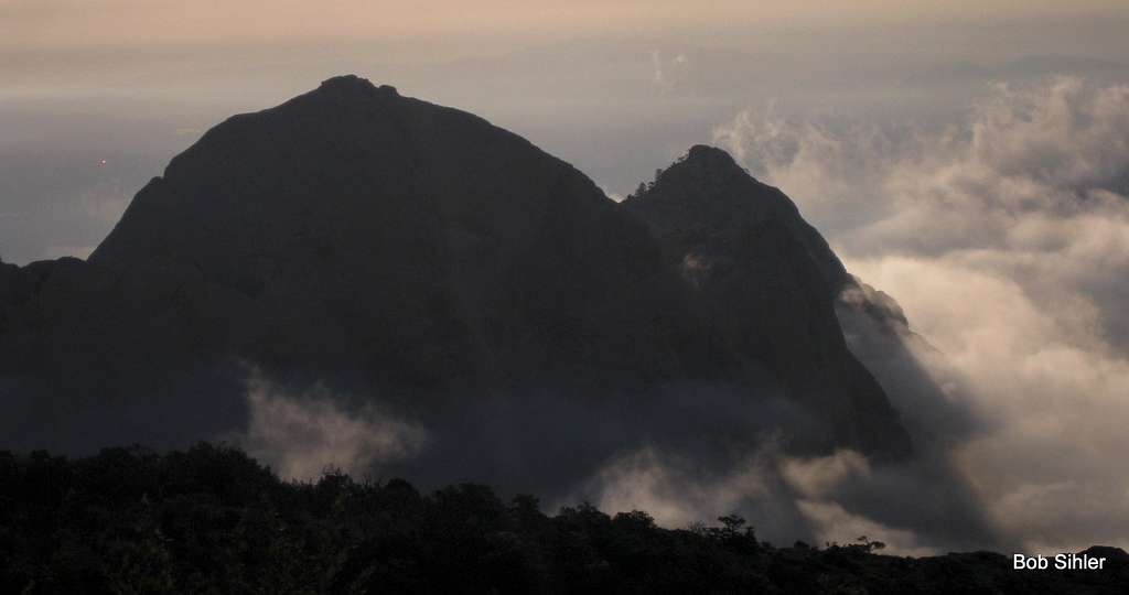 Bridge Mountain at Dawn with Clearing Sea of Clouds