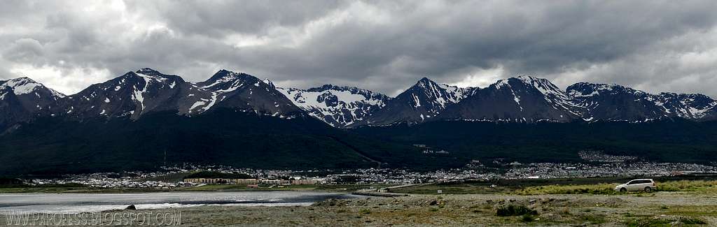 Ushuaia as seen from the airport