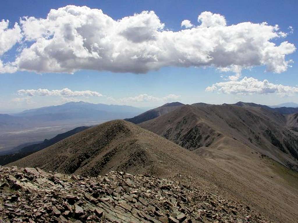Looking south from the summit...