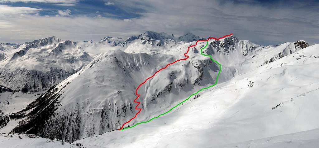 Monte Breva - Ski route
