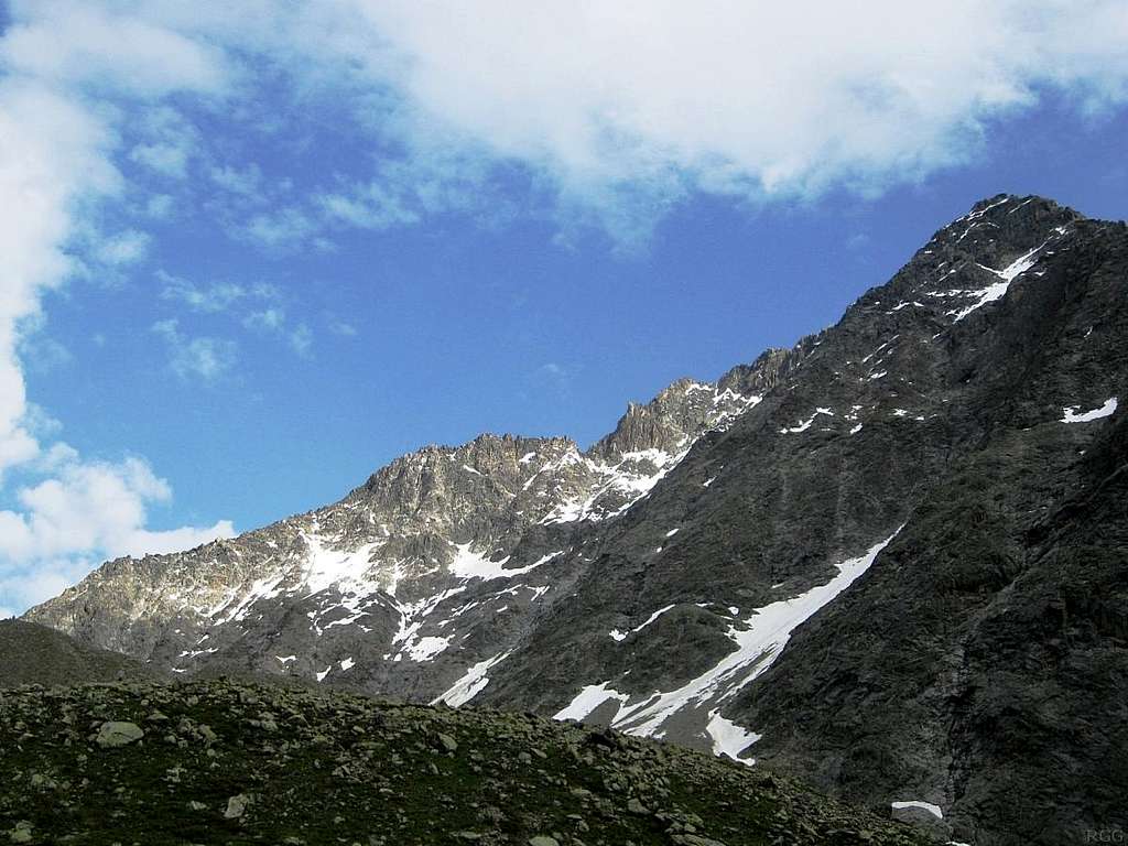 Puitkogel NE ridge from the Rüsselsheimer Hütte
