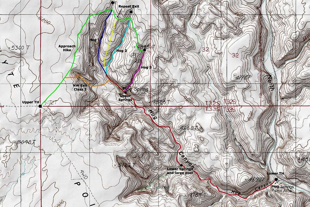 Hog Canyon Map