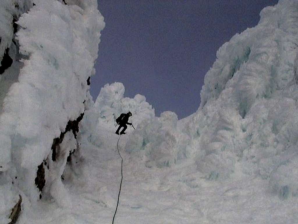 Me descending the Pearly...