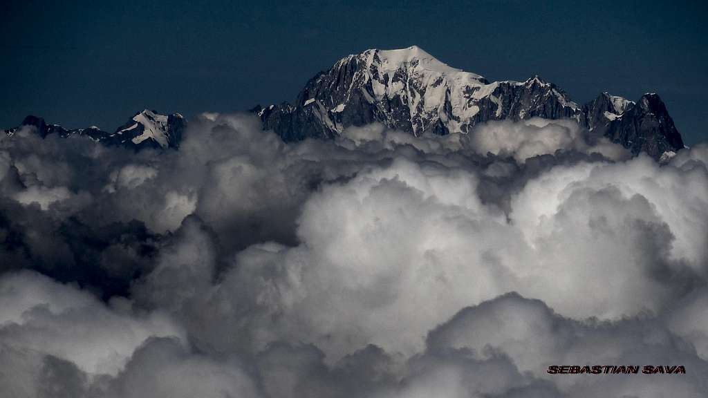 Mont Blanc seen from Castor