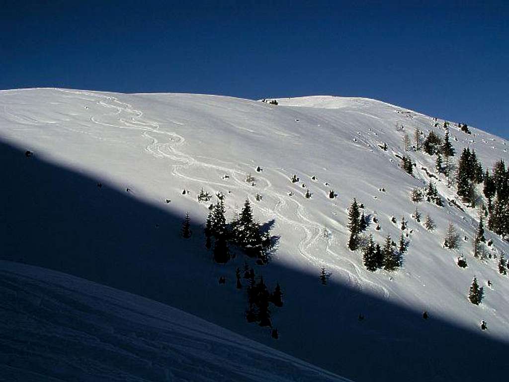 Cima Bella - summit slope....