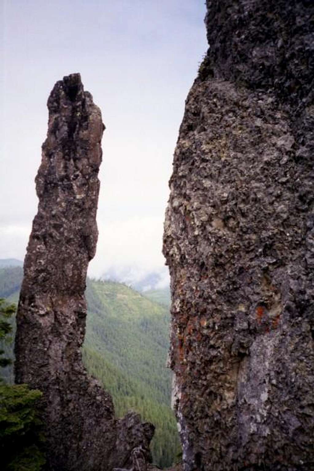 Rock spire on one of the...