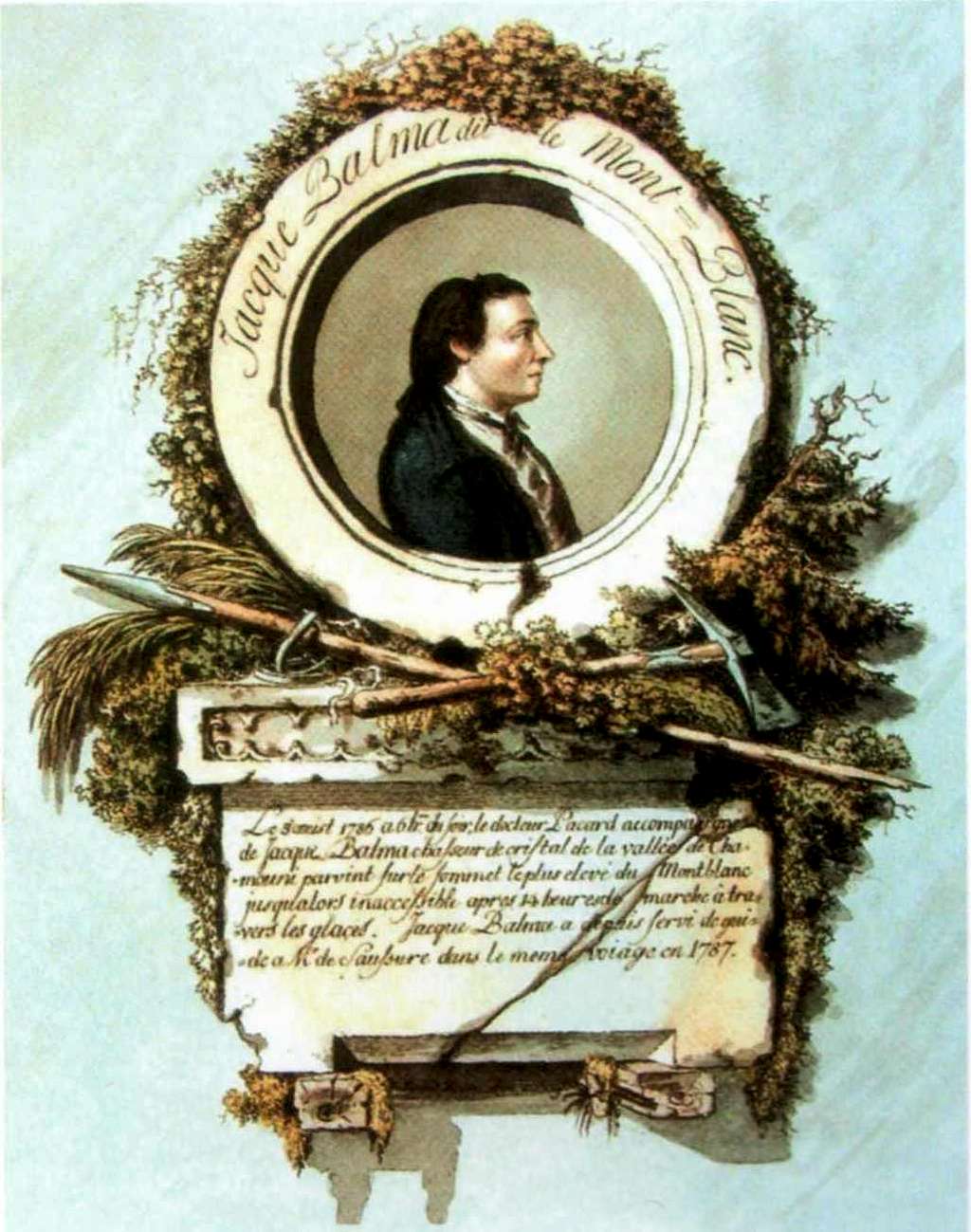 Balmat medalion portrait