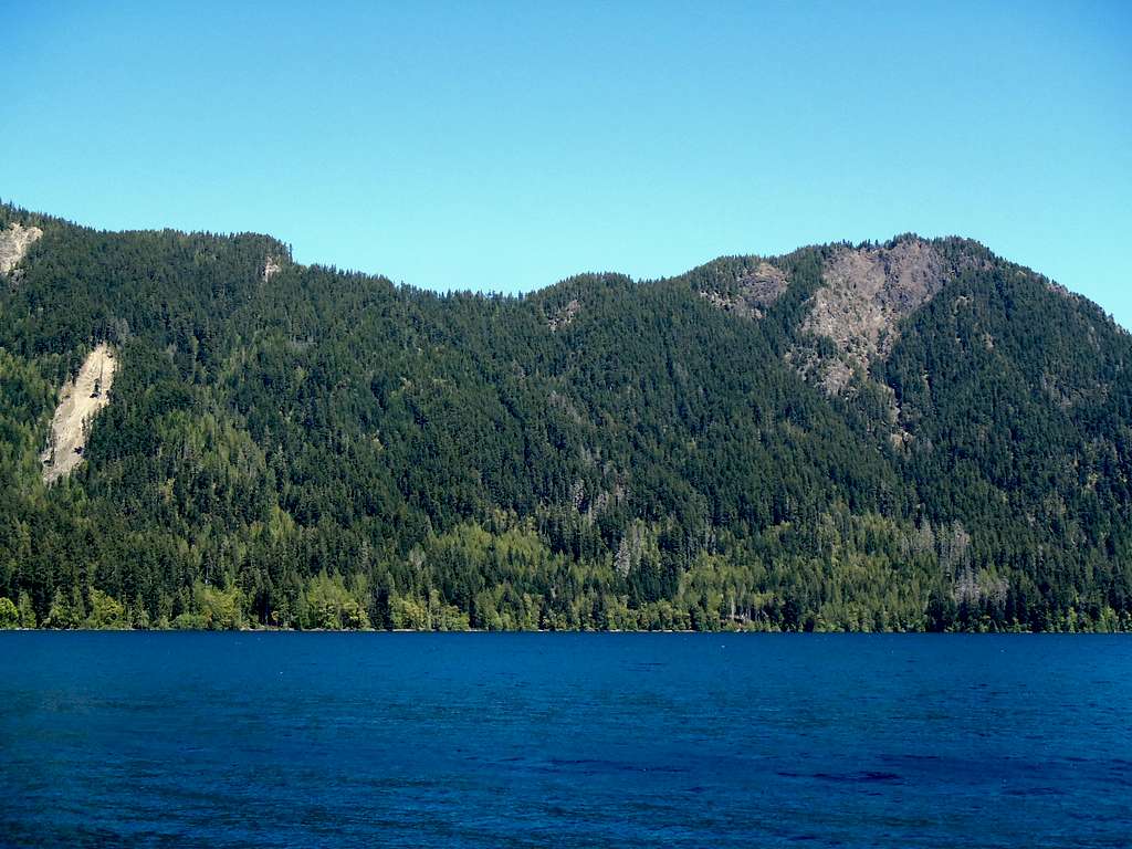 Pyramid Mountain and Nearby Landslide