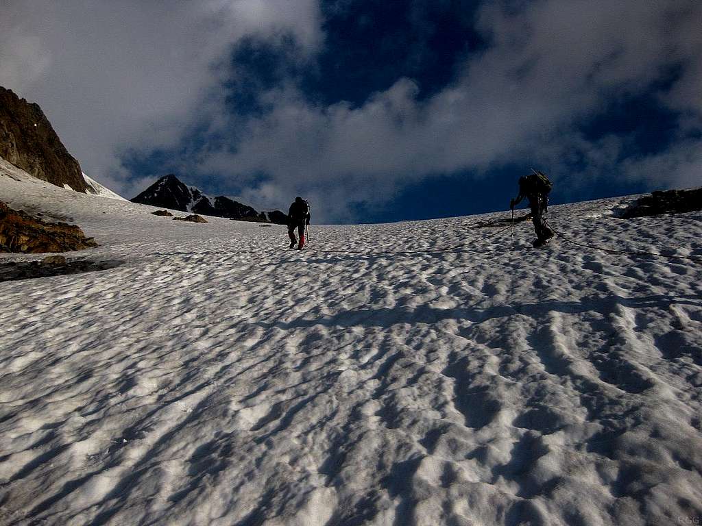 The Wildspitze coming into view