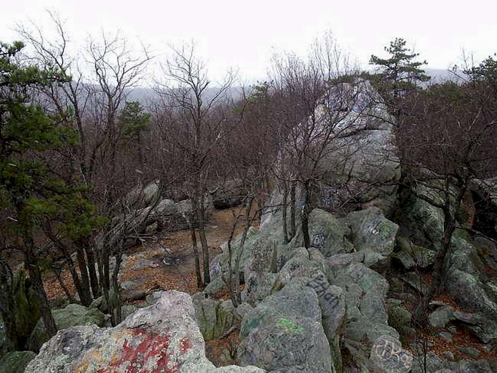 Looking to the south pinnacle...