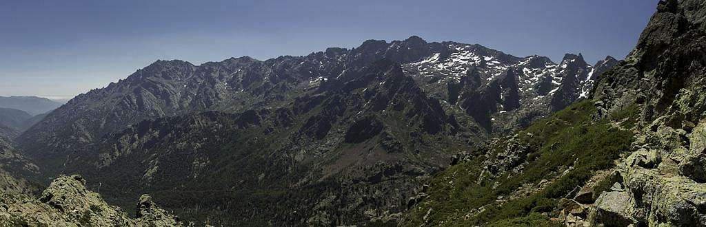 The Cinto Massif seen from Bocca Culaghia