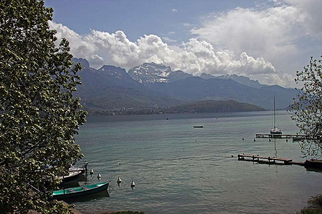 La Tournette from the shores of Annecy lake