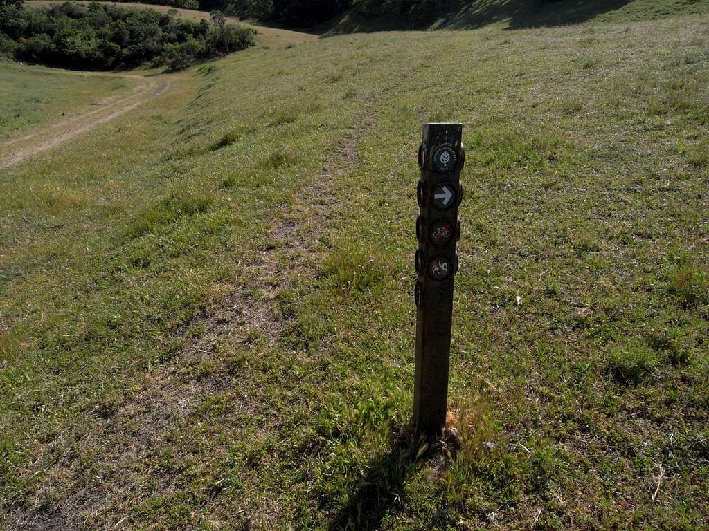 Upper Maguire Peaks Trail Marker