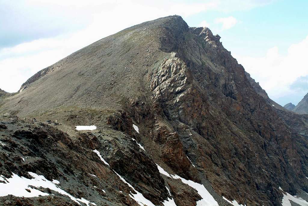 Monte Iverta from Invers of Frozen Loch Pass
