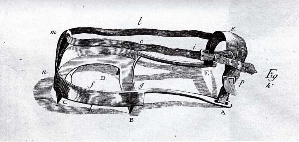 Crampons used by de Saussure