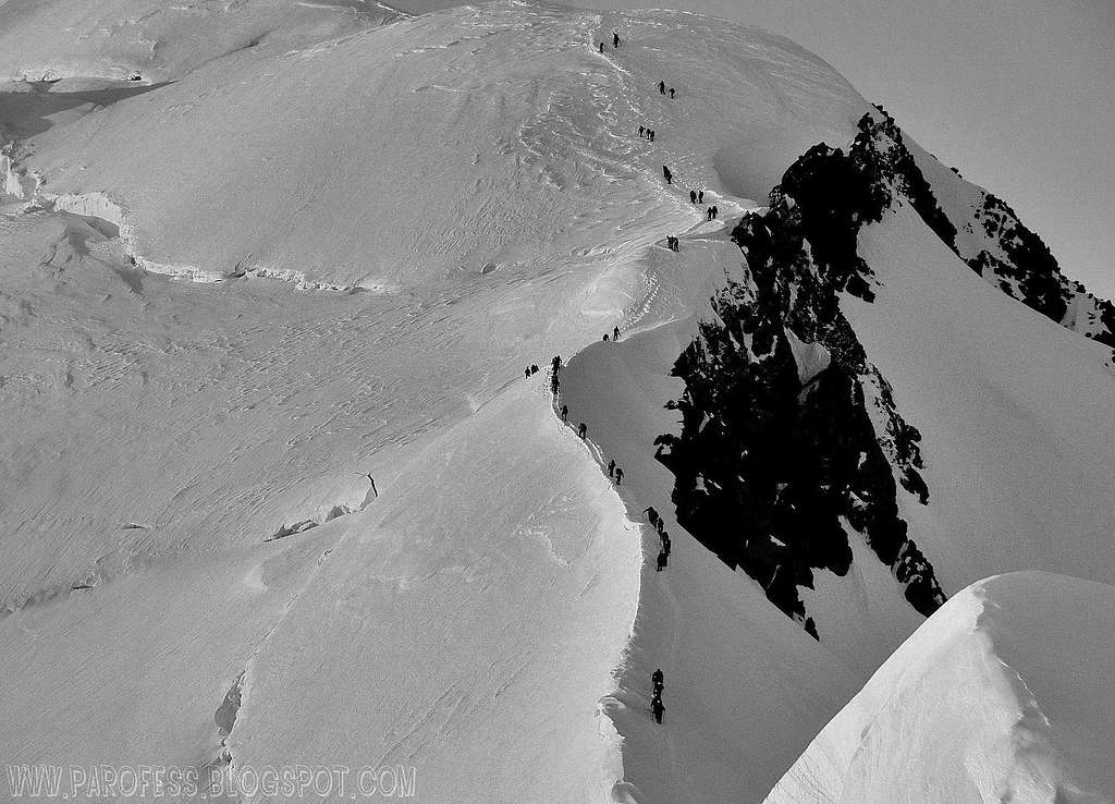 Still experimenting some B&W shots...Mont Blanc/ Bosses Ridge