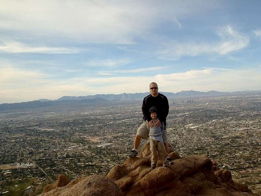 My son(age 6) and I on top...