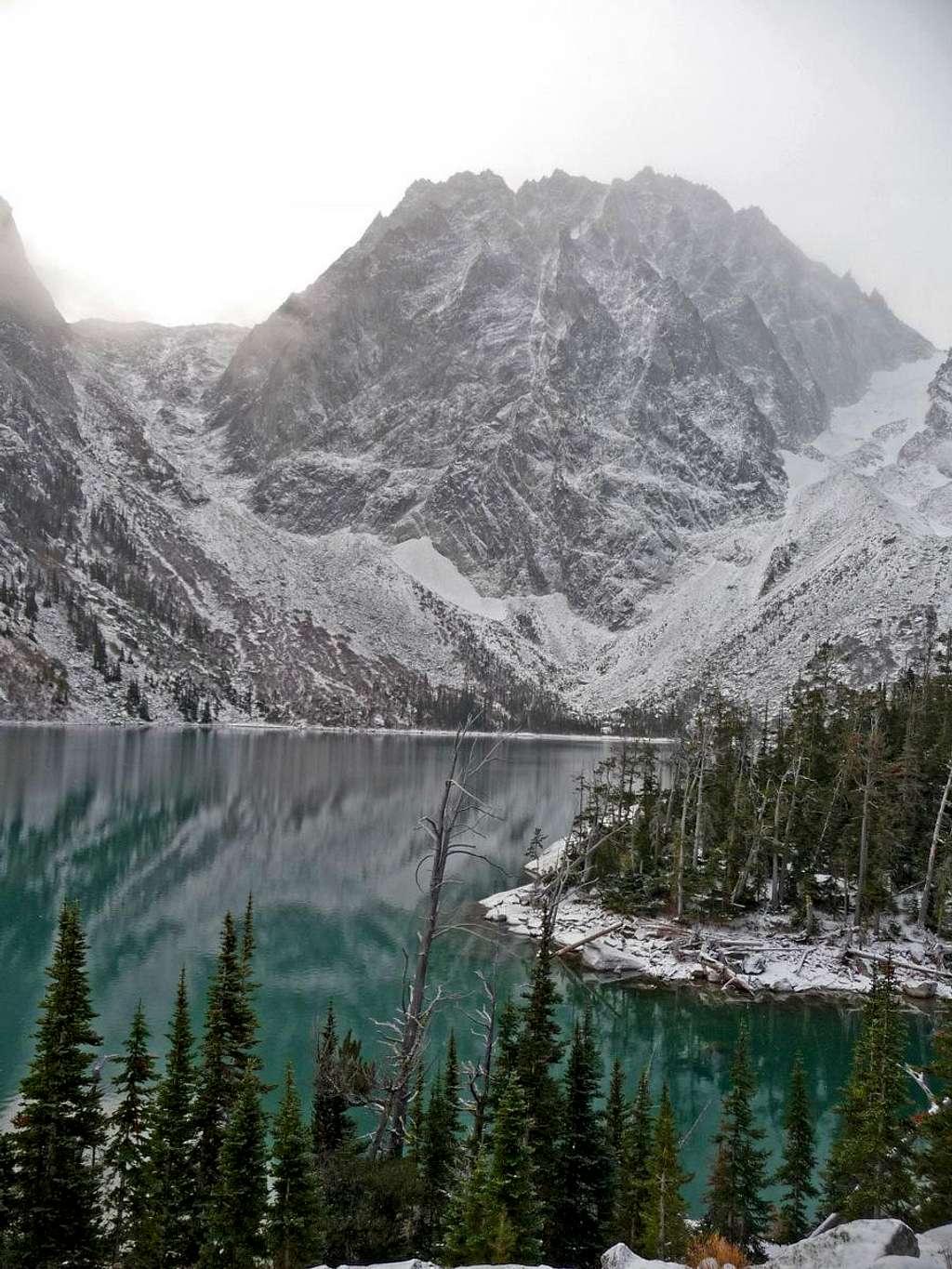 Winter Dusting from Colchuck Lake