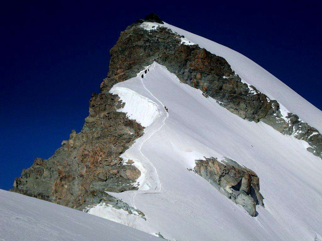 Hohlaub ridge on Allalinhorn
